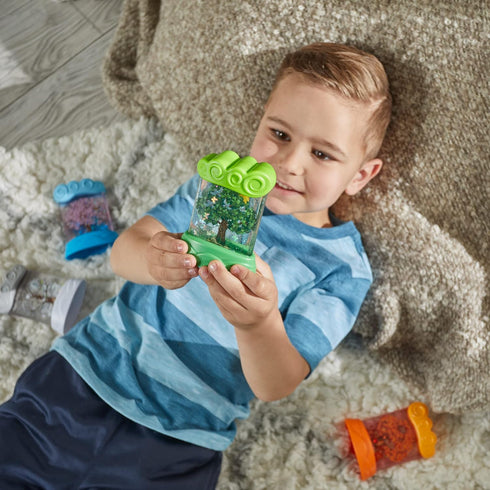 hand2mind Changing Seasons Sensory Tubes, Quiet Fidget Toys for Kids 3-5, Calming Weather Science Toys for Preschool
