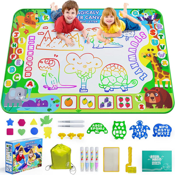 2 in 1 Water Doodle Mat,60 x 40 Inch Extra Large Drawing
