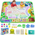 2 in 1 Water Doodle Mat,60 x 40 Inch Extra Large Drawing