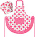 R HORSE Kid Apron and Chef Hat Set - 2Pcs Adjustable Children