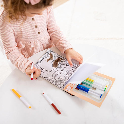 Magic-Pattern Kids’ Wild Animals Marker Coloring Pad - On the Go Travel Activity with FSC-Certified Materials
