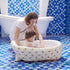 Mink Newborn to Toddler Bath Tub,Inflatable Baby Bathtub with Built-in Air Pump,Portable Travel Shower Basin with Back