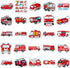 50PCS Cartoon Cars Stickers for Kids, Birthday Gift Party Favors, Supplies for Water Bottle, Laptop, Room Graffiti