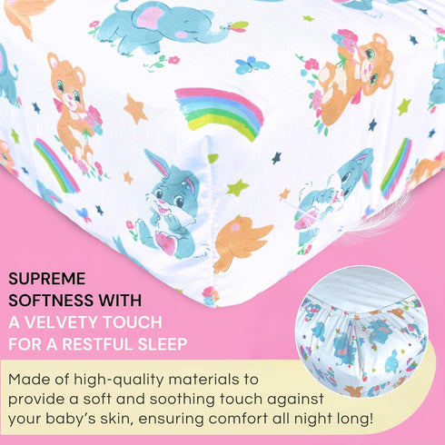 TrenD'Lay 4 Set, Set Sets Set, Set, Set, Piece Baby Girl Crib Bedding Crib Comforter for Girls, Crib for Girl, Baby