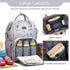 GAIVP Backpack Diaper Bag for Women, Baby Bags for Girls,Diaper Bag with Changing Pad, and Insulated Pockets-Grey