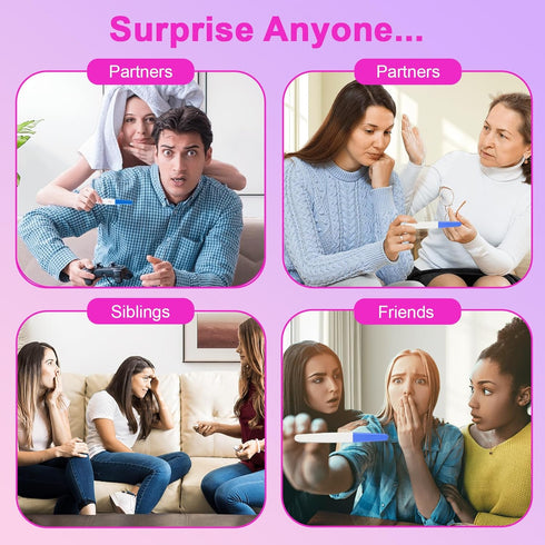 ALLROAD (3 Fake Pregnancy Test Prank Joke False Pregancy Test Kit, Early Result Pregnancy Test Always Turns Positive