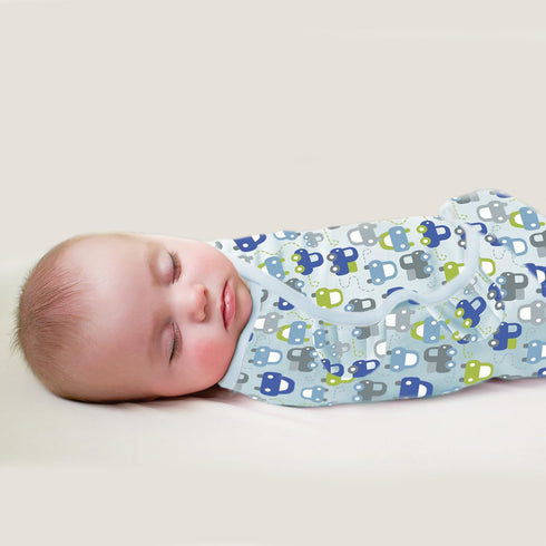 3-6 3-Pack SwaddleMe Original Swaddle Size Large, Months, (Graphic Car)