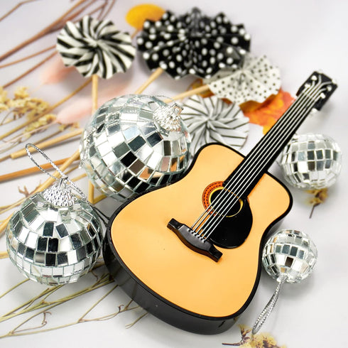 BANBALLON 15 PCS Guitar Cake Toppers Music Theme Birthday Cake Decorations for Musical Theme Parties