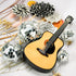 BANBALLON 15 PCS Guitar Cake Toppers Music Theme Birthday Cake Decorations for Musical Theme Parties