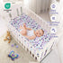 Set 3 Sets Sets Wowelife Butterfly Crib Bedding for Girls Piece Baby Girl Bedding Purple Nursery Crib Newborn, Infant