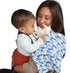 Manhattan Toy Embroidered Plush Goat Baby Rattle + Soft Cotton Burp Cloth, 16 x 16 Inches