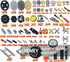 844Pcs Technical Parts Set - Pins-Gears-Axles Compatible with Main Brands, Latest Differentials for Tank Track Car