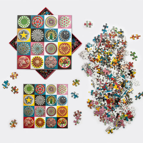 Galison Cakes Jigsaw Puzzle - 500 Pieces - 20” x 20” - Charming & Colorful Array of Cakes