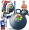 Marvel Avengers Hopper Ball Bundle - Includes 15" Hopper Ball, Avengers Stickers, and Additional Door Hanger for Boys