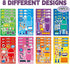 DaiUni 24 Sheets Robot Make a Face Sticker Sheets for Kids Todders Activities, Make Your Own Stickers for Kids Birthday