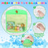 Light Up Bath Toys for Toddlers, No Hole Bath Toys with Bath Book & Organizer, Glow Bath Time Gift for Kids