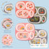 Set Stephen Joseph, Melamine Dinner Plate for Kids, Toddler Plastic Mealtime Divided Plates, Dinnerware Dishes