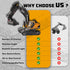3 1 680, 3+ GraceDuck Remote Control Excavator Toys for Boys, in RC Excavator Toy with Alloy Bucket, Rock Breaker