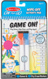 Melissa & Doug On The Go Game On! Reusable Travel Toy with 2 Dry-Erase Markers - Wipe-Off Activity Pad