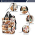 SUABO Backpack Bread Ice Cream Pattern Baby Diaper Bag Large Bag Waterproof Travel Diaper Bags for Moms and Dads