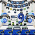 Video Game Party Decorations: 9th Birthday for Boys, HAPPY BIRTHDAY Banner, Gaming Hanging Swirls