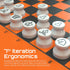 6 Inches Magnetic Chess Set, Unique Board Game with 2 Extra Queens, Portable Travel Folding Board, Orange/Grey