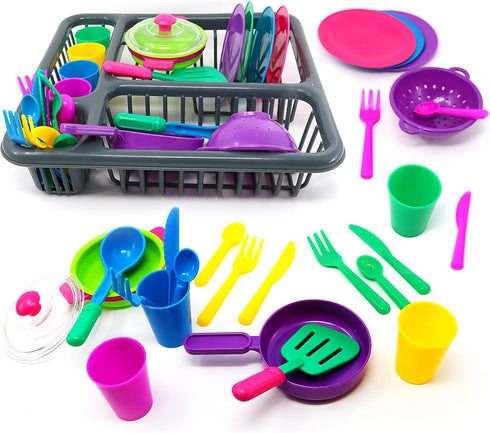 Big Mos Toys Pretend Play Dishes Playset Little Chef Kitchen Set, Kids