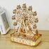 3D Wooden Puzzle for Adults, DIY Ferris Wheel Model Kit with Music Box for Creative Assembly