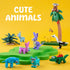 24 Packs Set 6+ DMIGHT Animal Party Favors for Kids, Mini Animal Building Block Toy for Goodie Bag Fillers Classroom