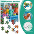 2 Pack 300 8-10 10-12,Glossy Gift,20.5x15 Piece Puzzle for Adults, Garden Dogs Seaside Porch Jigsaw Puzzle