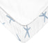 Lush Decor 2 Pack Baby Seaside Starfish Organic Cotton Changing Pad Cover, Blue