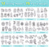 75 12 Funtopia Shrinking Art Sheets Kits for Kids, Pre-Cut Shrink Paper Craft Keychain Making Kit, Themes DIY Shrink