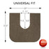 Commode 2 Pack, RESILIA Universal Rounded Potty Training Mats - Super-Absorbent Toilet Training Rug for Kids, Universal