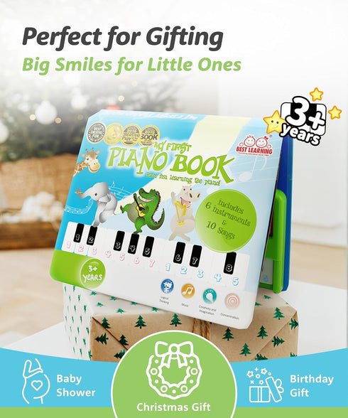3-5 3, 4 BEST LEARNING My First Piano Book - Educational Musical Toy for Toddlers Kids Ages Years - Ideal Year Old Boy