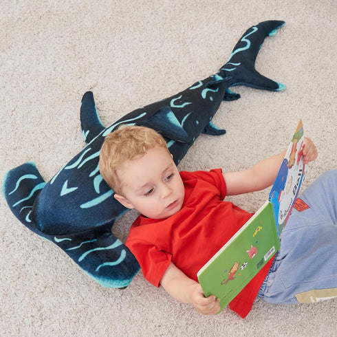 40 Inch Hammerhead Shark Stuffed Animal, Giant Plush Toy, Hammerhead Shark Plush Large