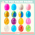 16 JOYIN Pcs Prefilled Easter Eggs with Crystal, Galaxy, Slime and Confetti Stress Relief for Kids Easter Party Favors