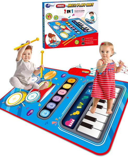 DQMOON Toys for 1 Year Old Boy Gifts, Baby Musical Mat with