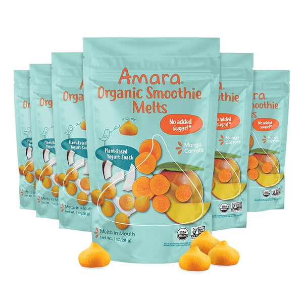 Amara Smoothie Melts - Mango Carrot - Baby Snacks Made With Fruits