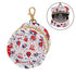 PYBUG Independence Day Pattern Round Pacifier Storage Case, Polyester & TPU Lined with Hook Buckle, Pacifier Container