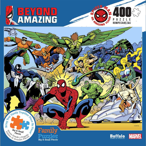 Buffalo Games - Marvel - Spider-Sense - 400 Piece Jigsaw Puzzle for Families Challenging Puzzle Perfect for Game Nights - Finished Puzzle Size is 21.25 x 15.00