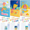 BONNYCO Paint by Numbers Kit for Kids, Mermaid Pack 3 Canvas Paint by Number Canvas Framed Gifts for Girls, Arts and