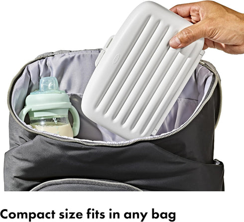 OXO Tot Compact Travel Drying Rack with Bottle Brush - Gray