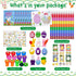 72 Set Cinrobiye Pcs Easter Party Favors Easter Basket Stuffers with Coloring Books Stacking Crayons Tattoos Stampers
