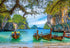 1500 C-151936-2 Castorland Piece Jigsaw Puzzles, Beautiful Bay in Thailand, Asia, Island, Fishing Boat, Ocean Puzzle
