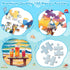 Ciavotie 100 4-6 6-8 4 Packs Piece Puzzle World Famous Landscapes Jigsaw Puzzles Large Piece Puzzles for Adult Seniors