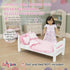 18" Set 5 Emily Rose Doll Pink Heart Valentines Bedding Pc Doll Bed Bedding & Bedroom Accessories with Comforter