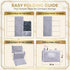 Large Portable Diaper Changing Pad - Waterproof Foldable Baby Travel Changing Mat with Storage Pockets & Wipes Bag