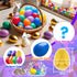 Ulosharky 80 Pack Prefilled Easter Eggs with Toys Inside, Plastic Eggs Fillers for Toys Bulk, Easter Basket