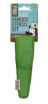 Kid's Bamboo Utensil Set, Kiwi Green - 1 EA