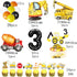 BEOXAGAR 90 3rd 3rd 3 Pcs Dump Truck Party Decorations for Boys Baby .Construction Birthday Party SuppliesConstruction